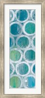 Framed Stack of Tubes Blue III