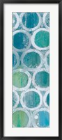 Framed Stack of Tubes Blue III