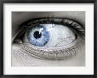 Framed Mono Blue Eye