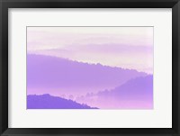 Framed Hazy Purple Mountains