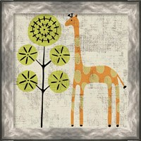 Framed 'Ada's Giraffe' border=