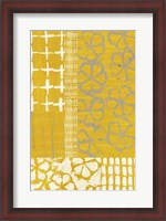 Framed Golden Blockprint II