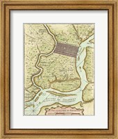 Framed Petite Map of Philadelphia