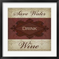 Framed Wine Phrases I