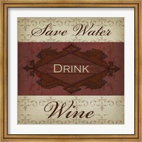 Framed Wine Phrases I