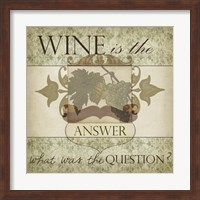 Framed Wine Phrases IV