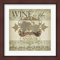 Framed Wine Phrases IV