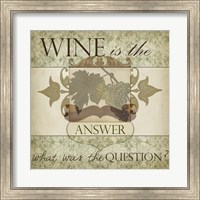 Framed Wine Phrases IV