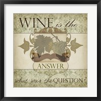 Framed Wine Phrases IV