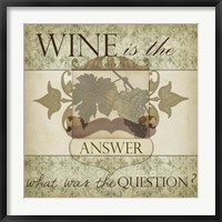 Framed Wine Phrases IV