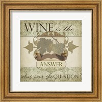 Framed Wine Phrases IV