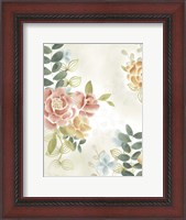 Framed Soft Flower Collection I