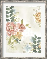 Framed Soft Flower Collection I