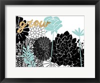 Framed Lacy Garden I