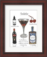 Framed Classic Cocktail - Manhattan