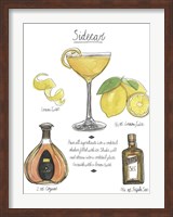 Framed Classic Cocktail - Sidecar