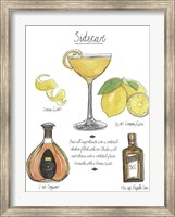 Framed Classic Cocktail - Sidecar