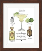 Framed Classic Cocktail - Margarita