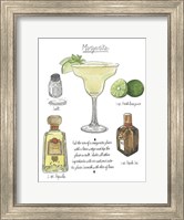 Framed Classic Cocktail - Margarita