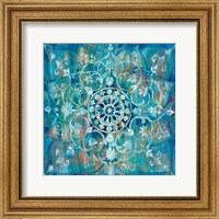 Framed Mandala in Blue I
