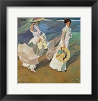 Framed Paseo a Orillas del Mar (Promende on the beach), 1909
