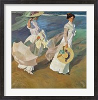 Framed Paseo a Orillas del Mar (Promende on the beach), 1909