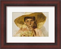 Framed Boy with Grapes