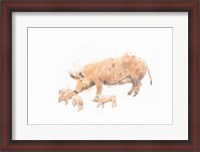 Framed Pig and Piglet