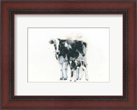 Framed Cow and Calf