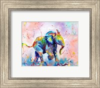 Framed Colorful Elephant