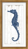 Framed Seahorse in Blue II