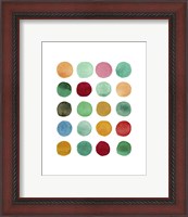 Framed Series Colored Dots No. I