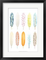 Feather Patterns II Framed Print
