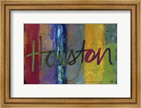 Framed Abstract Houston
