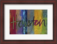Framed Abstract Houston