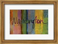 Framed Abstract Washington