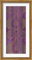 Framed Purple Arabesque I