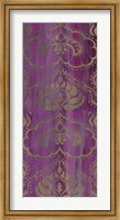 Framed Purple Arabesque II
