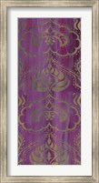 Framed Purple Arabesque II