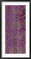 Purple Arabesque II Framed Print