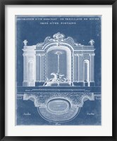 Garden Treillage Blueprint II Framed Print