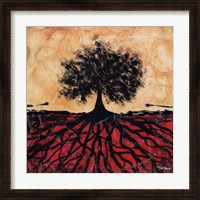 Framed Tree with Roots I