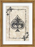 Framed Ace of Spades