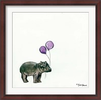 Framed Nursery Hippo