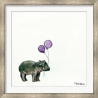 Framed Nursery Hippo