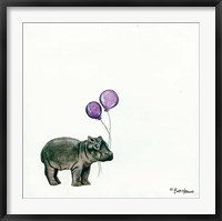 Framed Nursery Hippo
