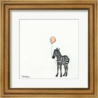 Framed Nursery Zebra