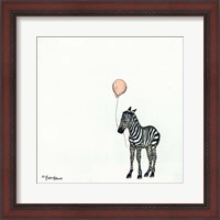 Framed Nursery Zebra