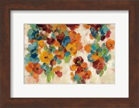 Framed Spice and Turquoise Florals