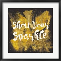 Glitter and Gold II Framed Print